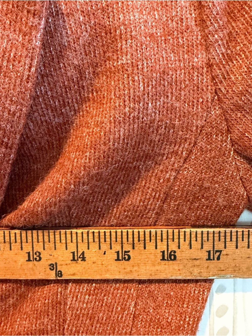 Anthropologie Cartonnier Women’s Small Rust Orange Knit Blazer Jacket Academia - Picture 7 of 11